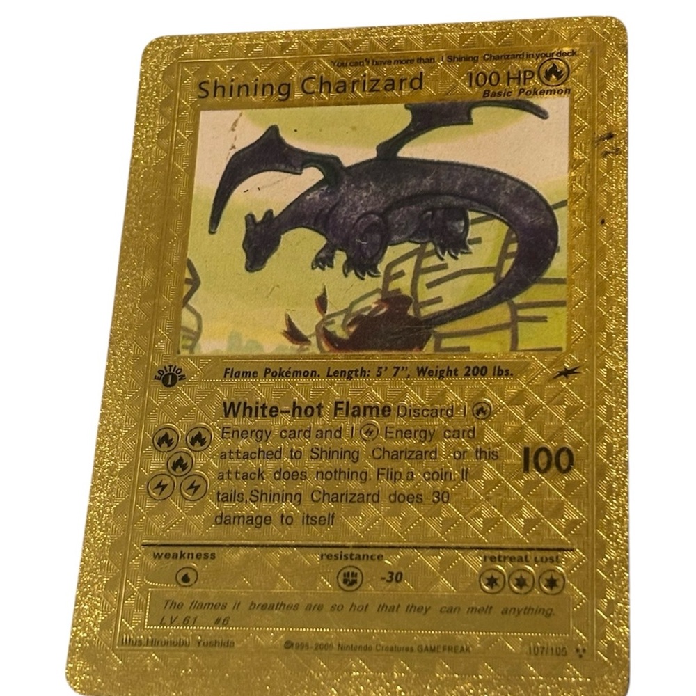 Shining Charizard Gold Card